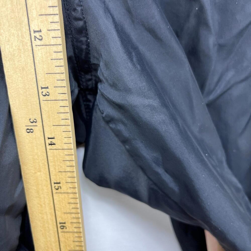 Vintage 90s Nike Windbreaker Pants Black Swoosh XL Blue - Picture 8 of 13